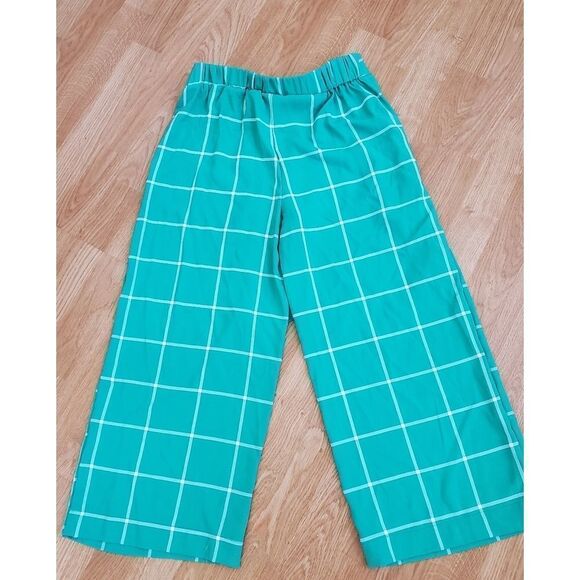 Maison Jules Windowpane Check Crop Capri Pants - Picture 5 of 12